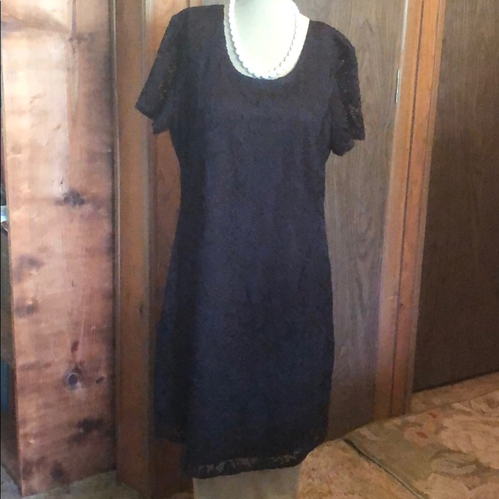 Black Beautiful Piccalino Petites Laced Dress S-14